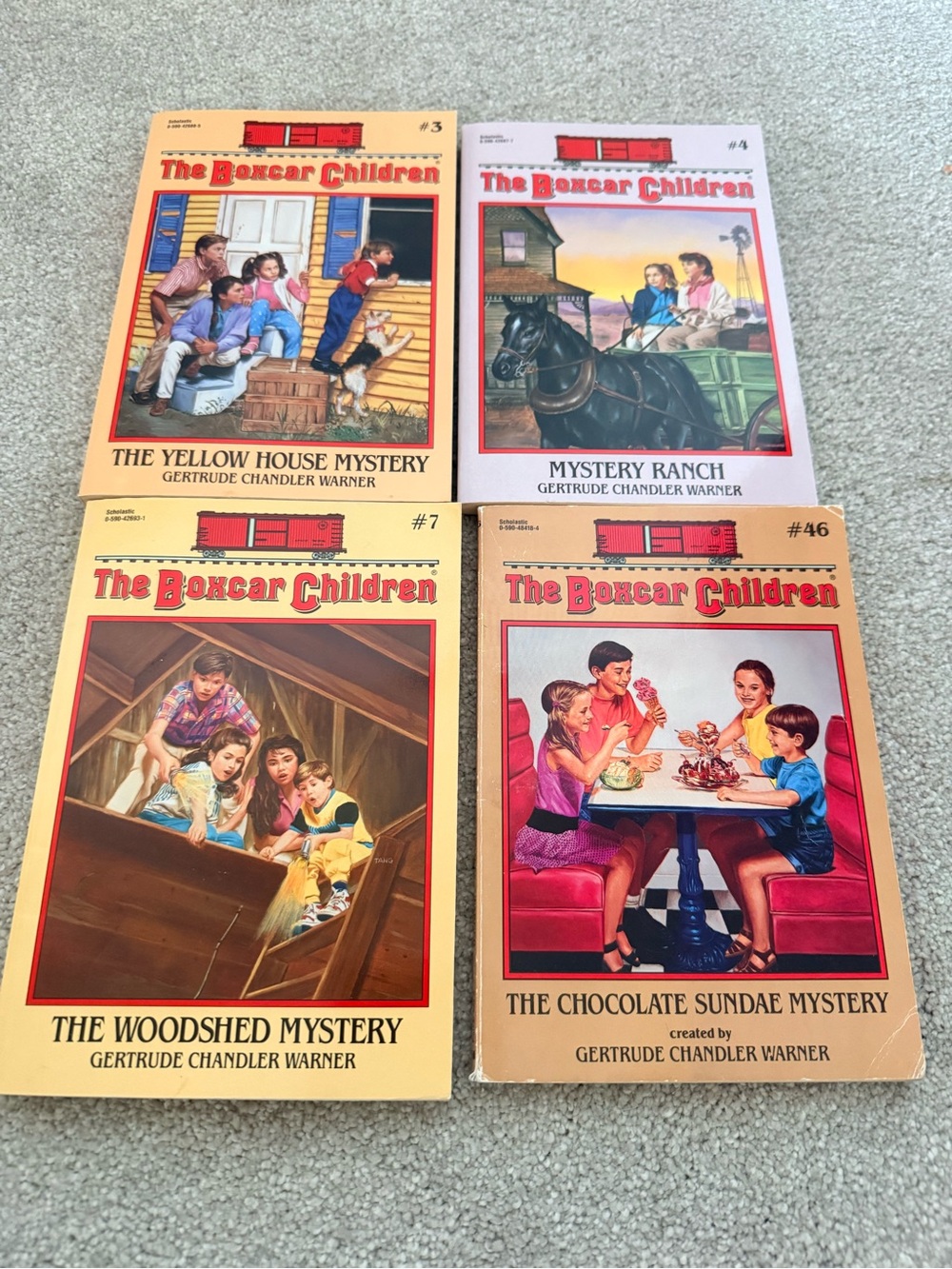 The Boxcar Children Vintage Paperback set of 4